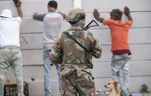 In photos: Army enters Lavender Hill, but some are sceptical