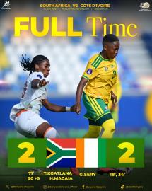 Banyana Banyana fight back to earn crucial draw against Côte d’Ivoire
