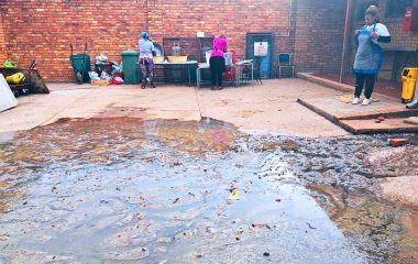 Learners and kitchen staff fall sick as sewage surrounds Soshanguve school feeding scheme