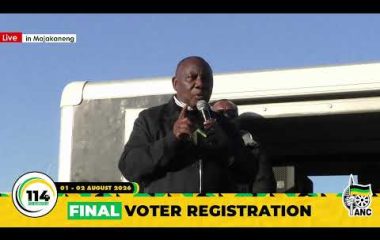 [WATCH LIVE]ANC President Cde Cyril Ramaphosa Final Voter Registration Weekend,Madibeng-North West