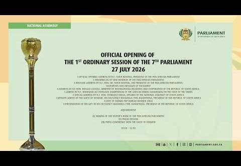 Official Opening of the 1st Ordinary Session of the 7th Pan-African Parliament, 27 July 2026
