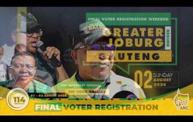 [WATCH LIVE] ANC SG, Fikile Mbalula doorstop interview during final voter registration in Diepsloot.