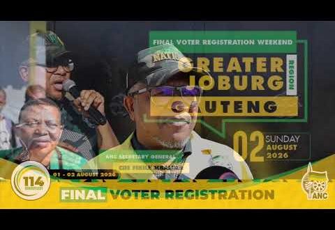 [WATCH LIVE] ANC SG, Fikile Mbalula doorstop interview during final voter registration in Diepsloot.