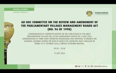 Ad Hoc Committee on the Review and Amendment of the Parliamentary Villages Management Board Act