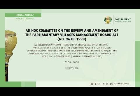Ad Hoc Committee on the Review and Amendment of the Parliamentary Villages Management Board Act