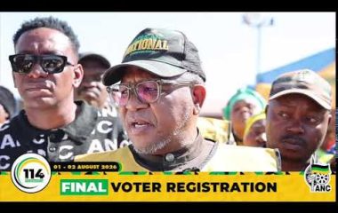 [WATCH LIVE] ANC SG, Fikile Mbalula doorstop interview during final voter registration,Orange Farm