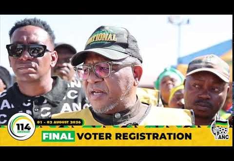 [WATCH LIVE] ANC SG, Fikile Mbalula doorstop interview during final voter registration,Orange Farm