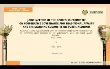 Joint meeting of the Portfolio Committee on COGTA and SCOPA, 11 August 2026