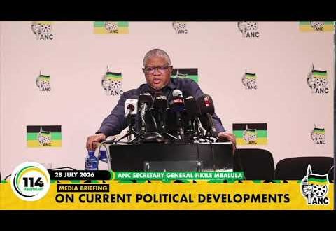 [WATCH] ANC MEDIA BRIEFING