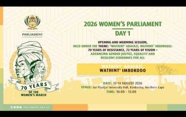 WOMENS’ PARLIAMENT Day 1, 13 August 2026