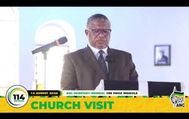 [WATCH] ANC SG, Fikile Mbalula address at St John’s Apostolic Faith Mission in Katlehong