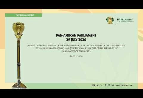 7th Pan-African Parliament, 29 July 2026