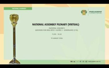 National Assembly Virtual Plenary, 20 August 2026