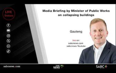 Media Briefing by Minister of Public Works on collapsing buildings