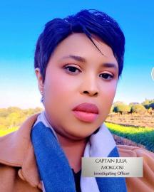 Captain Mokgosi celebrated for her efforts to protect the most vulnerable