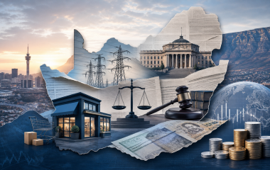Non-documentary illustration representing a South African public-safety news report