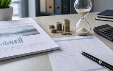 Neutral illustrated compliance documents and South African currency