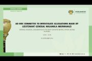 Ad Hoc Committee to Investigate Allegations made by Lieutenant-General Mkhwanazi, 3 September 2026
