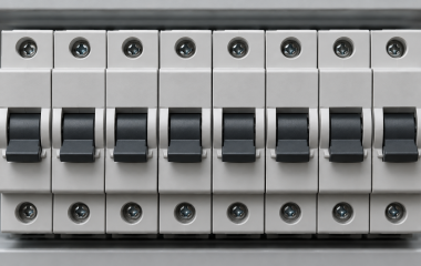 Conceptual illustration of electrical circuit breakers