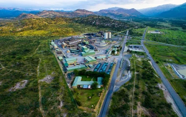 Aerial view of Two Rivers mine in an archive photograph from April 2016.