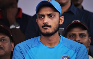 Archive photograph of India cricketer Axar Patel in November 2017