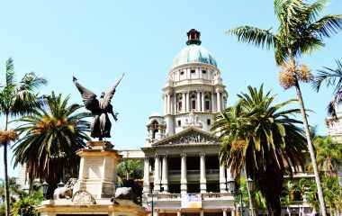 Durban City Hall and Francis Farewell Gardens in September 2013