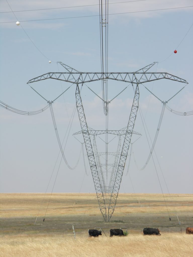 Tutuka–Beta electricity transmission pylon in the Free State in a 2006 file photograph