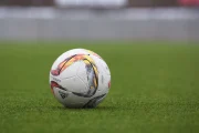 Archive photograph of a football on grass in 2017; not a Carling Knockout match image.
