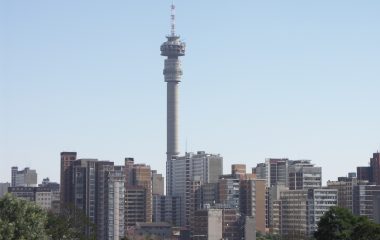 Hillbrow and the Hillbrow Tower, photographed in May 2008