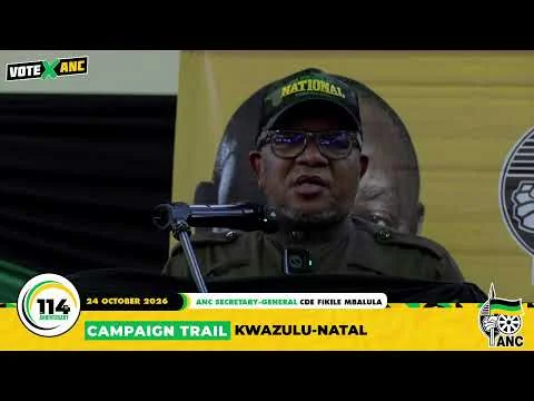 [WATCH LIVE] ANC Community Meeting at General Gizenga Mpanza – KwaDukuza, KwaZulu Natala