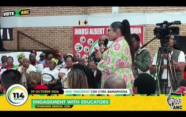 [WATCH LIVE] ANC President Cde Cyril Ramaphosa Engages with Educators in Ward 62, EThekwini
