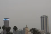 Archival view of Nairobi skyline from Uhuru Park in February 2014