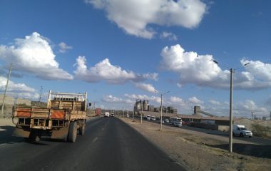 Traffic on Mombasa Road in Kenya in a February 2018 archive photograph