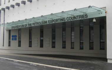 Entrance to OPEC headquarters in Vienna, photographed in January 2010