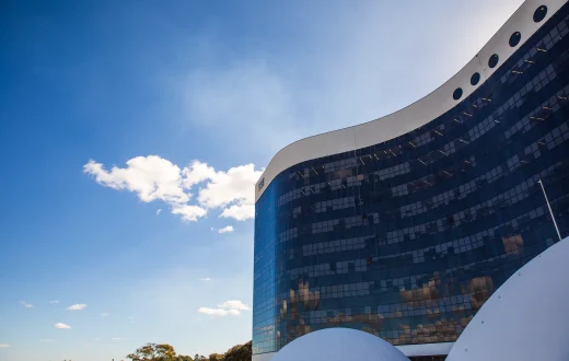 Headquarters of Brazil’s Superior Electoral Court in an archive photograph from 6 May 2026.